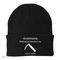 Anesthesia Making People Shut Up Since 1846 Beanie thumb 0