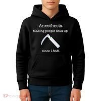 Anesthesia Making People Shut Up Since 1846 Kids Hoodie thumb 4