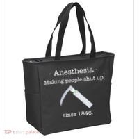 Anesthesia Making People Shut Up Since 1846 Tote Bag thumb 2