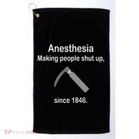 Anesthesia Making People Shut Up Golf Towel thumb 0