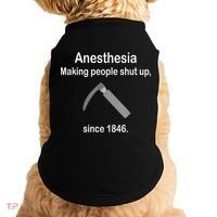 Anesthesia Making People Shut Up Since 1846 Funny Anesthesia Doggie Tank thumb 0