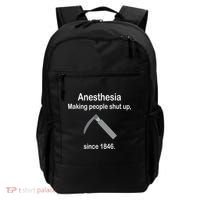 Anesthesia Making People Shut Up Since 1846 Funny Anesthesia Backpack thumb 0