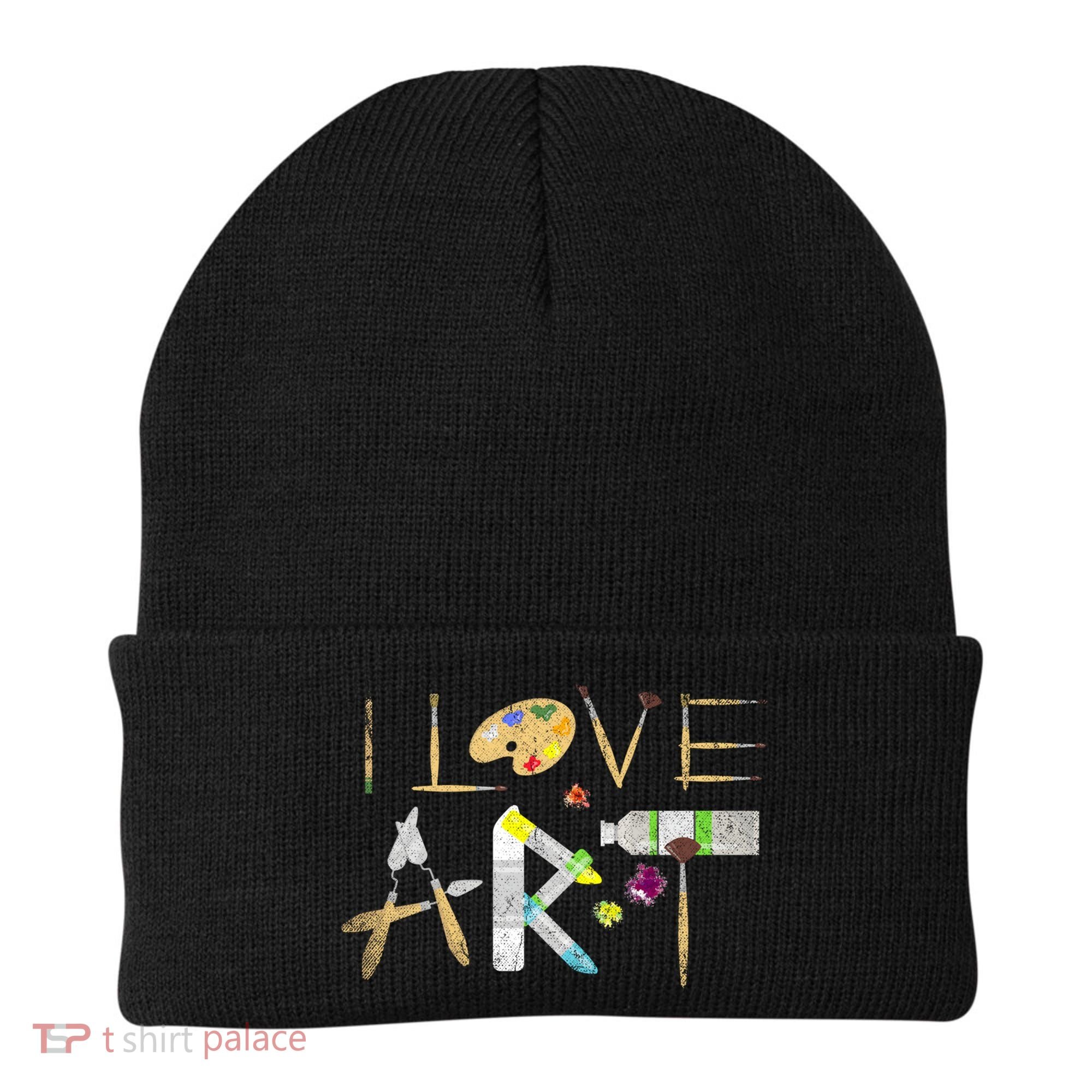 Art Major Painting Valentines Day Gift Sketch Drawing Artist Gift Beanie