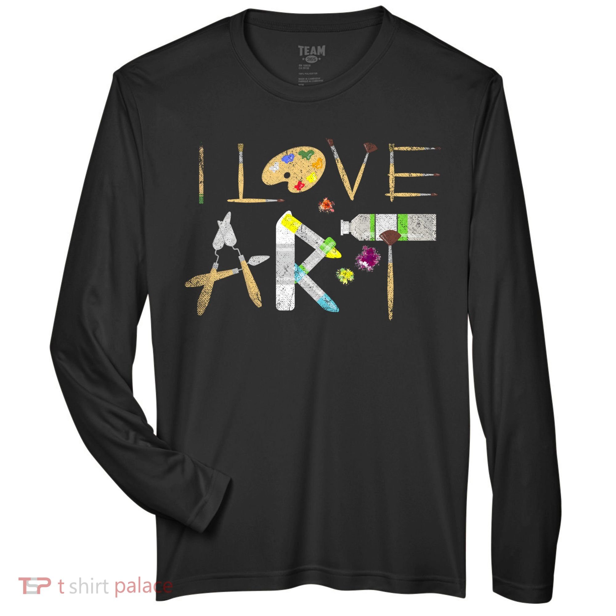 Art Major Painting Valentines Day Gift Sketch Drawing Artist Gift Zone Performance Long-Sleeve T-Shirt
