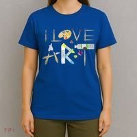 Art Major Painting Valentines Day Gift Sketch Drawing Artist Gift T-Shirt thumb 4