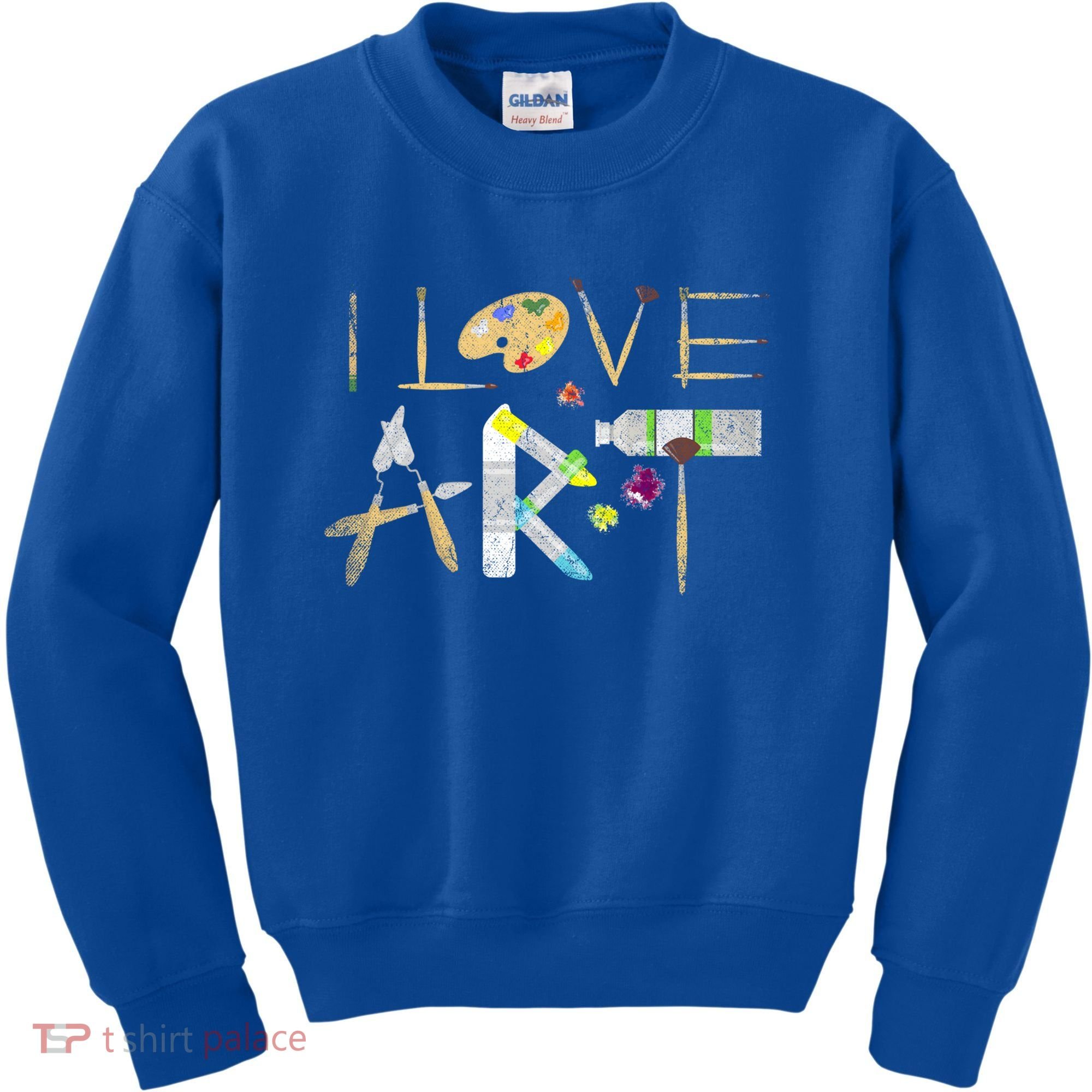 Art Major Painting Valentines Day Gift Sketch Drawing Artist Gift Kids Sweatshirt