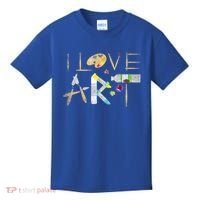 Art Major Painting Valentines Day Gift Sketch Drawing Artist Gift Kids T-Shirt thumb 0