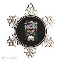 Autism Mom Puzzle Piece Awareness Advocate Support Messy Ornament thumb 0