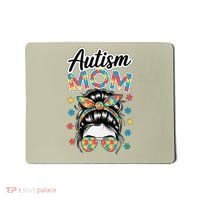 Autism Mom Puzzle Piece Awareness Advocate Support Messy Mousepad thumb 0