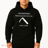 Anesthesia Making People Shut Up Since 1846 Hoodie thumb 2
