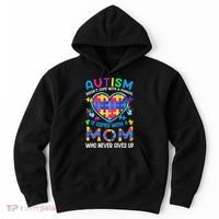 Autism Mom Puzzle Piece Autism Awareness Hoodie thumb 0