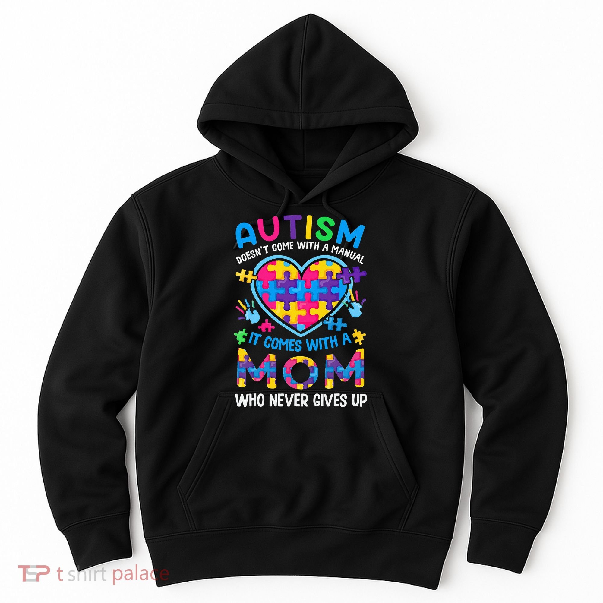 Autism Mom Puzzle Piece Autism Awareness Hoodie