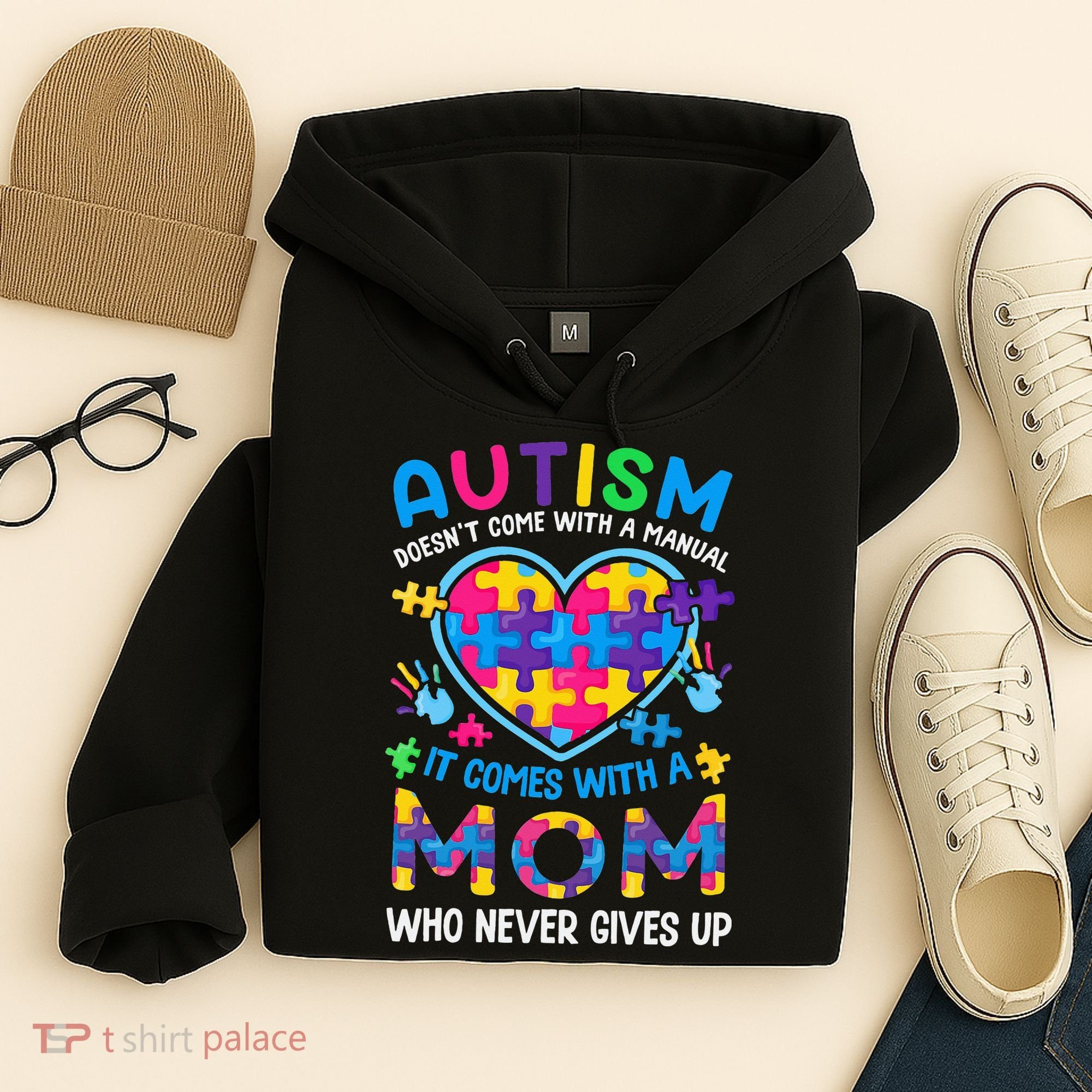 Autism Mom Puzzle Piece Autism Awareness Hoodie
