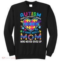 Autism Mom Puzzle Piece Autism Awareness Sweatshirt thumb 0