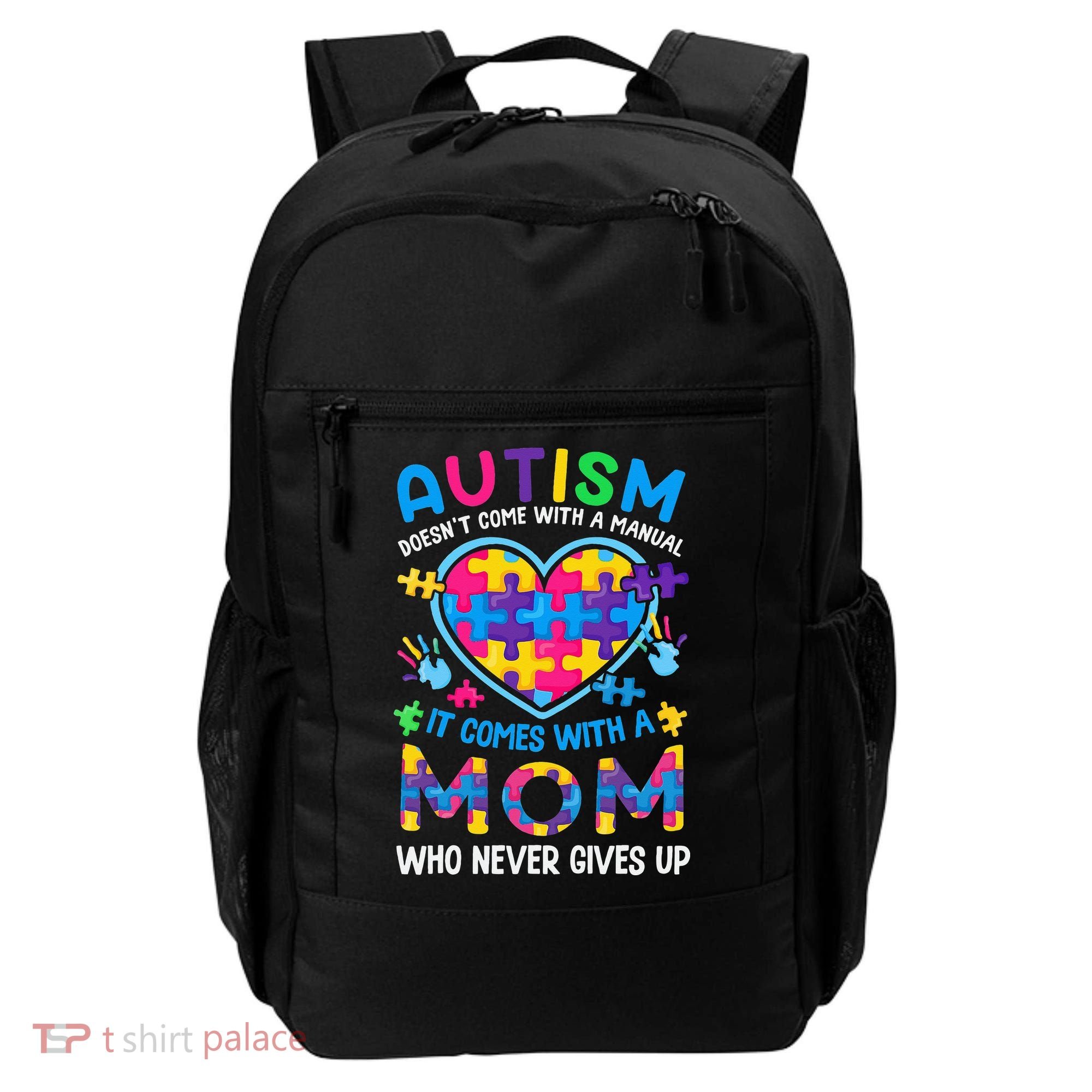 Autism Mom Puzzle Piece Autism Awareness Backpack