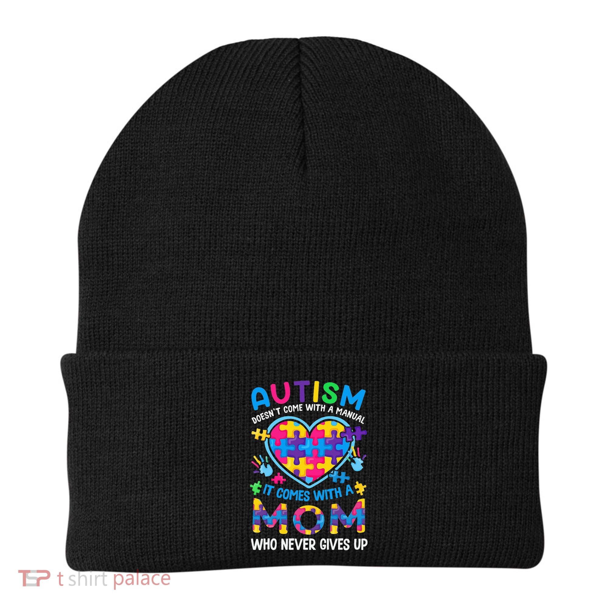 Autism Mom Puzzle Piece Autism Awareness Beanie