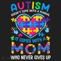 Autism Mom Puzzle Piece Autism Awareness Beanie thumb 2