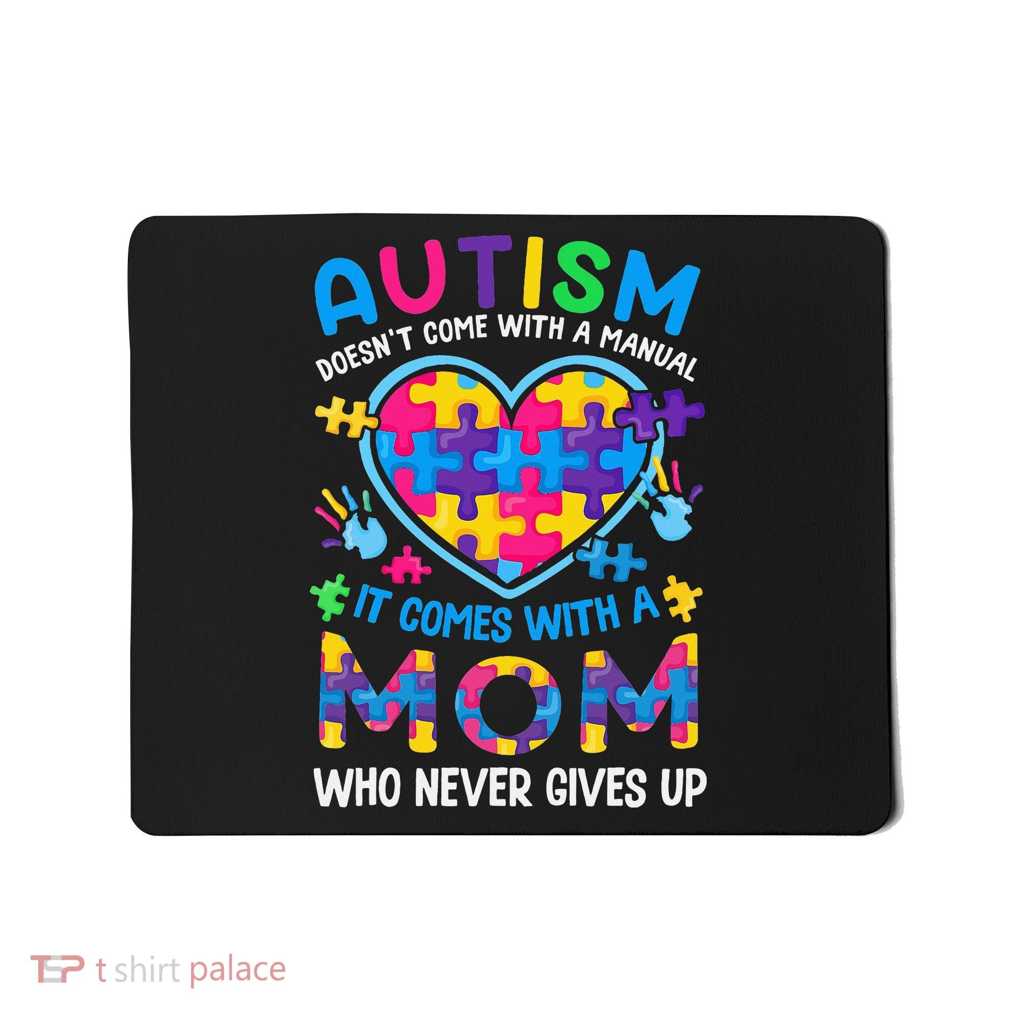 Autism Mom Puzzle Piece Autism Awareness Mousepad