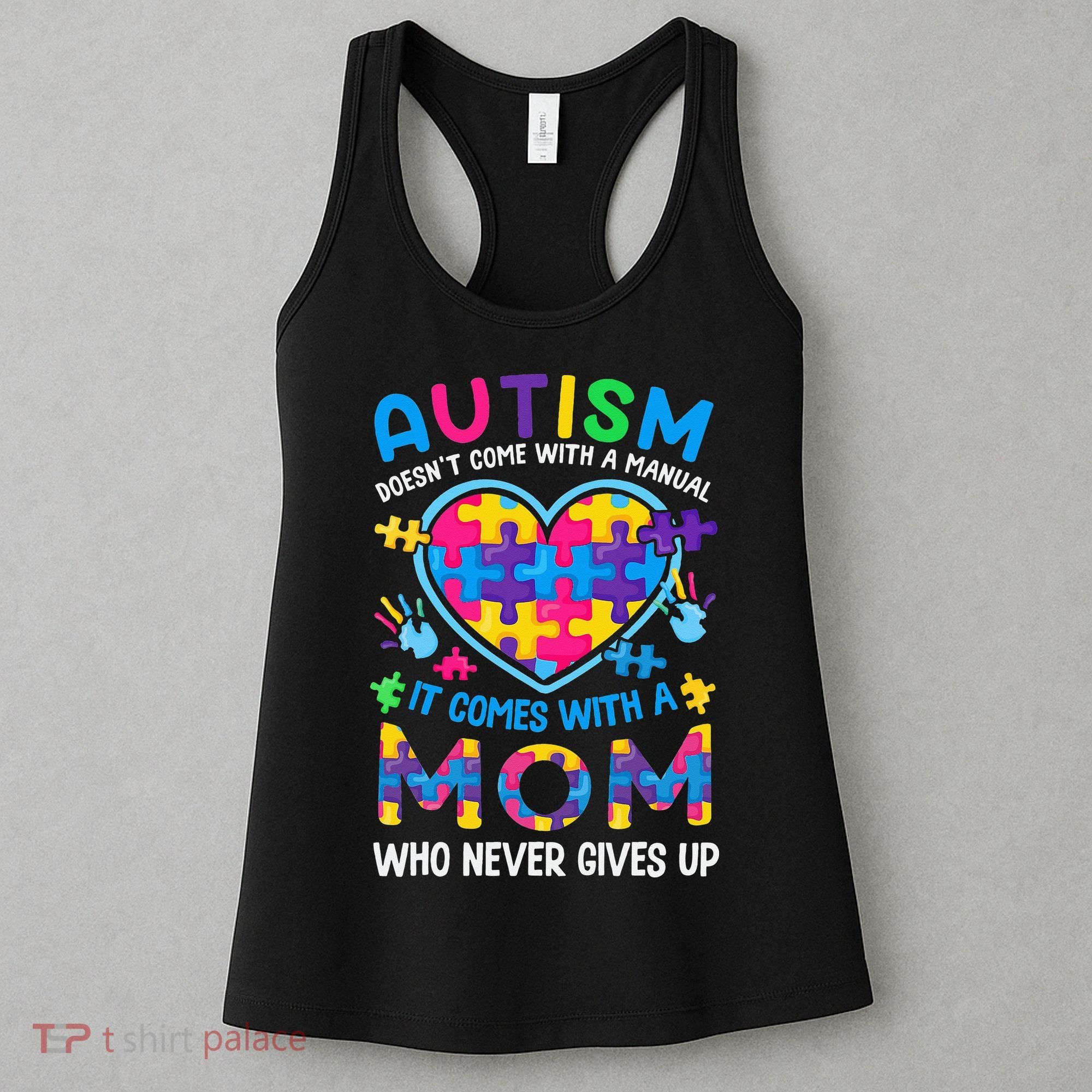Autism Mom Puzzle Piece Autism Awareness Women's Tank Top