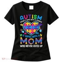 Autism Mom Puzzle Piece Autism Awareness Women's T-Shirt thumb 0