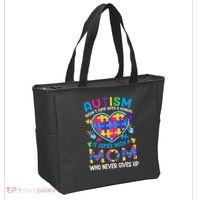 Autism Mom Puzzle Piece Autism Awareness Tote Bag thumb 2