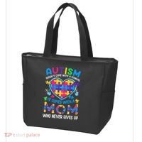 Autism Mom Puzzle Piece Autism Awareness Tote Bag thumb 3