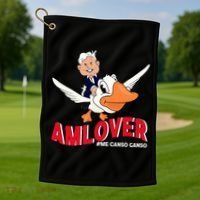 Amlover Mexican President Amlo Golf Towel thumb 1