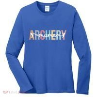 Archery Mama Proud Archery Mom Of An Archer Mother Gift Women's Long Sleeve Shirt thumb 0