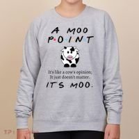 A Moo Point Its Like A Cows Opinion Women's Sweatshirt thumb 0