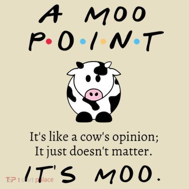 A Moo Point Its Like A Cows Opinion Comfort Colors Boxy T-Shirt