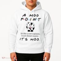 A Moo Point Its Like A Cows Opinion Hoodie thumb 2