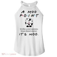 A Moo Point Its Like A Cows Opinion Women's Perfect Tri Rocker Tank thumb 0