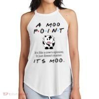 A Moo Point Its Like A Cows Opinion Women's Perfect Tri Rocker Tank thumb 2