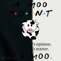 A Moo Point Its Like A Cows Opinion Infant Baby Jersey Bodysuit thumb 2
