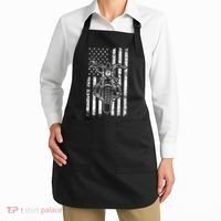 American Motorcycle Patriotic US Flag Cool Biker Apron thumb 2