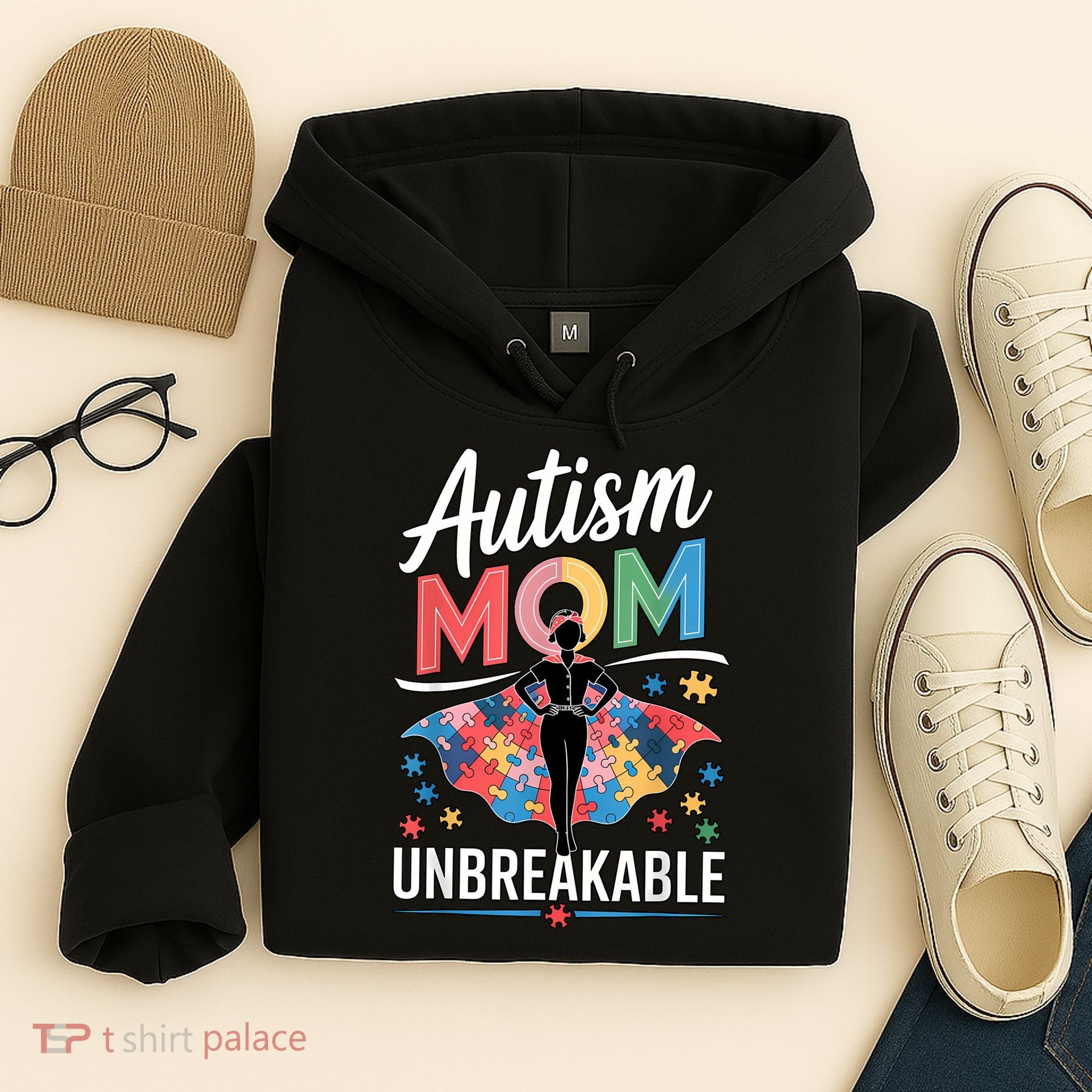 Autism Mom  Puzzle Piece Advocate Support  Hoodie