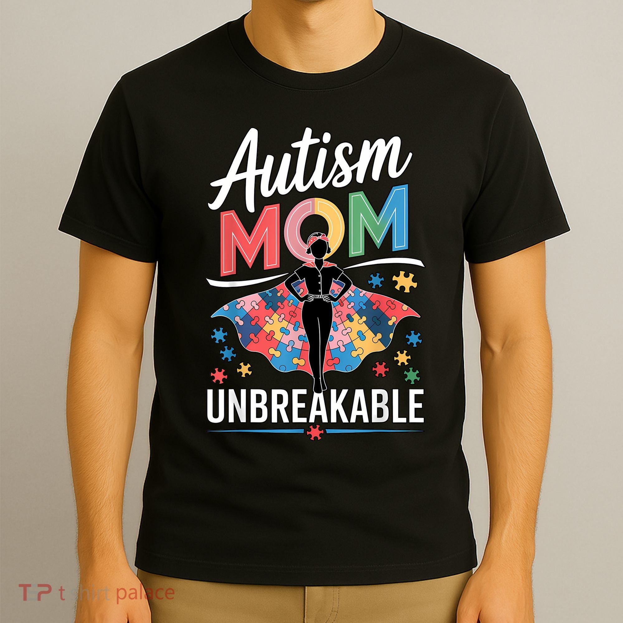 Autism Mom  Puzzle Piece Advocate Support  T-Shirt