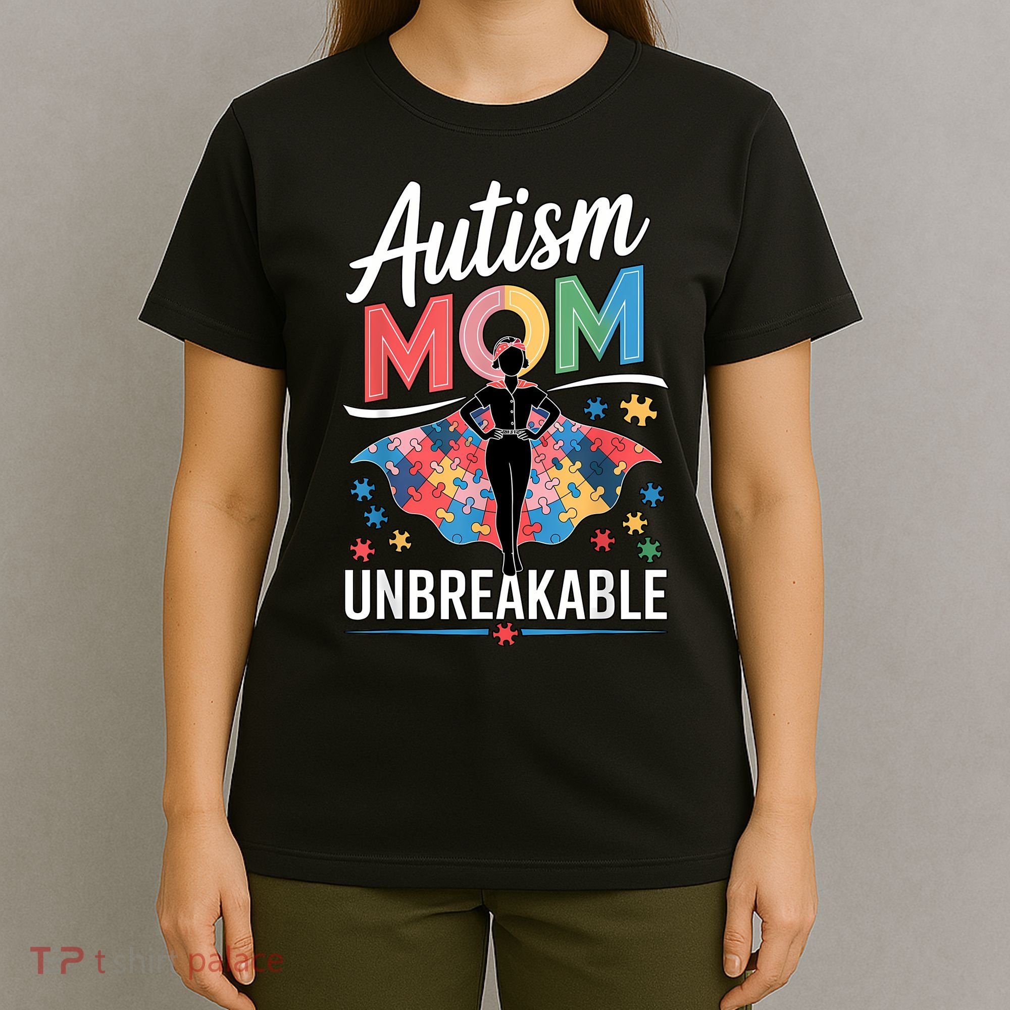 Autism Mom  Puzzle Piece Advocate Support  T-Shirt