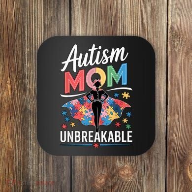 Autism Mom  Puzzle Piece Advocate Support  Coaster