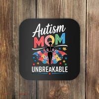 Autism Mom  Puzzle Piece Advocate Support  Coaster thumb 0