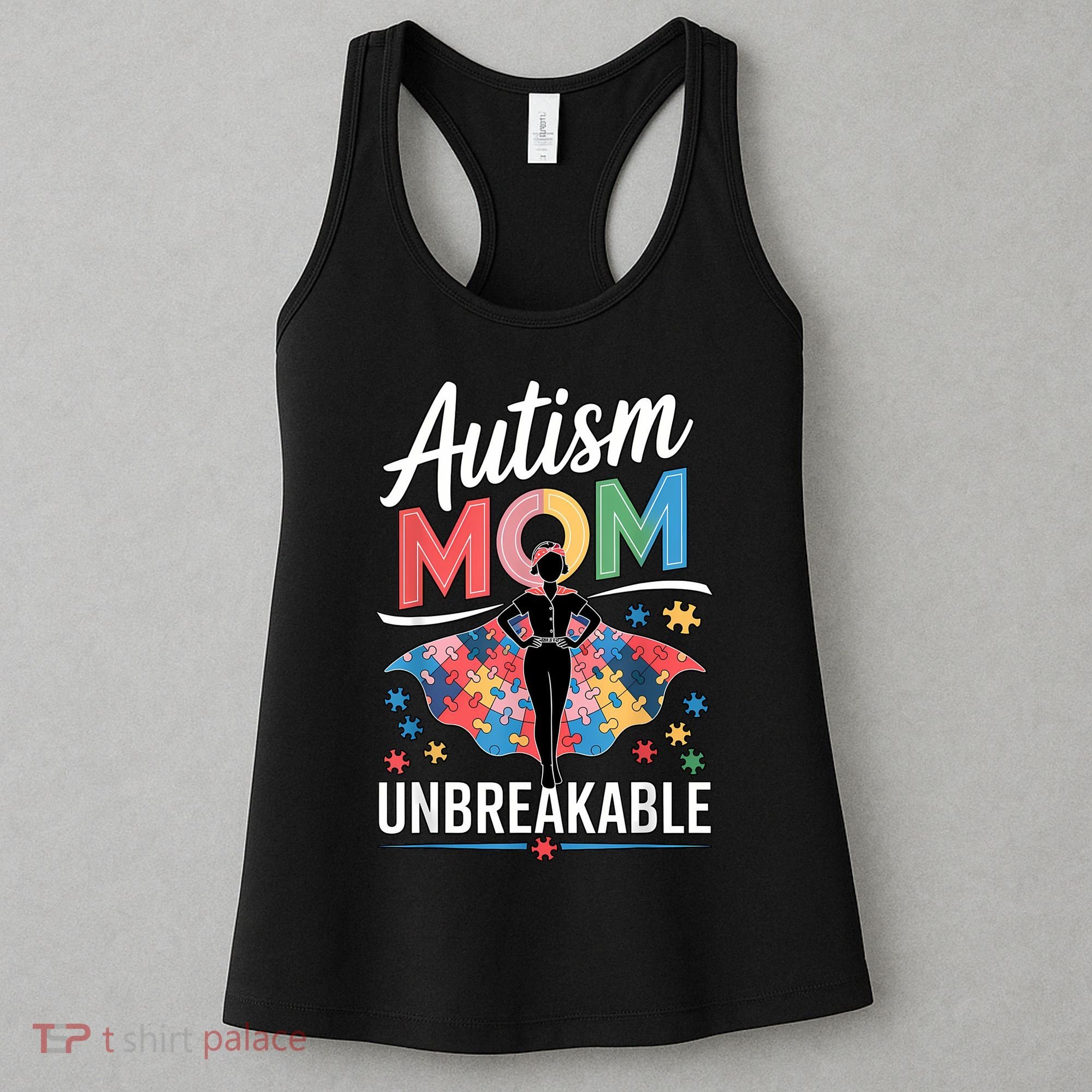 Autism Mom  Puzzle Piece Advocate Support  Women's Tank Top