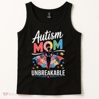 Autism Mom  Puzzle Piece Advocate Support  Tank Top thumb 2