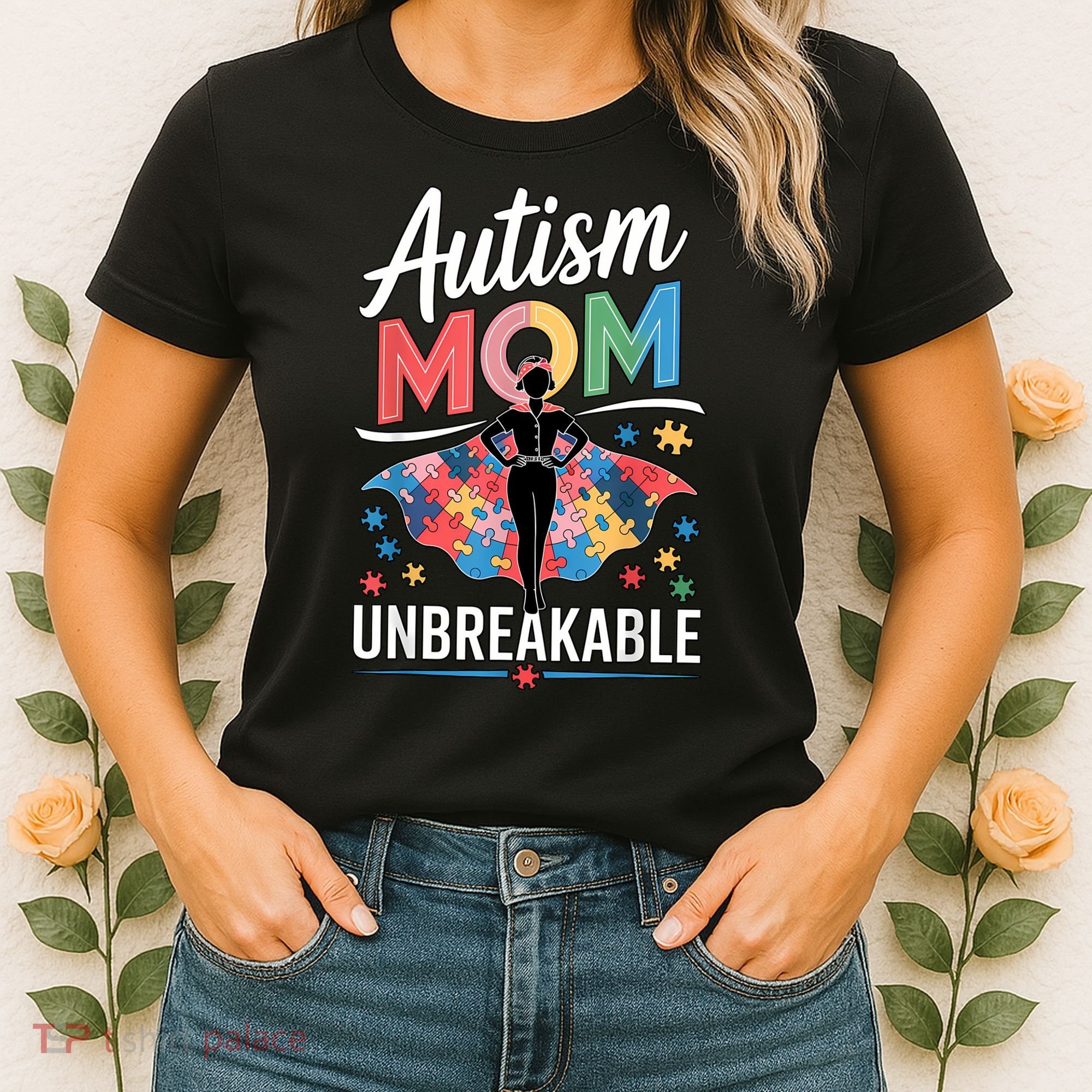 Autism Mom  Puzzle Piece Advocate Support  Women's T-Shirt