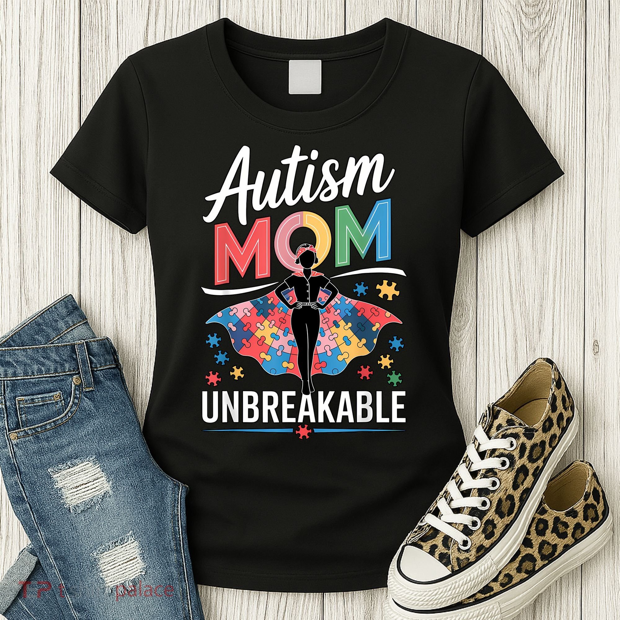 Autism Mom  Puzzle Piece Advocate Support  Women's T-Shirt