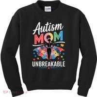 Autism Mom  Puzzle Piece Advocate Support  Kids Sweatshirt thumb 0