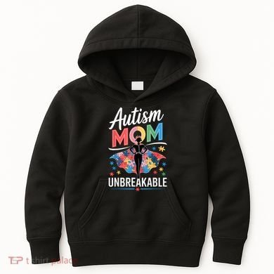 Autism Mom  Puzzle Piece Advocate Support  Kids Hoodie