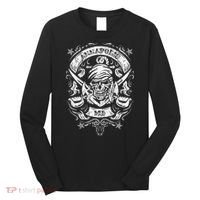 Annapolis Maryland Pirate Skull and Crossed Swords Long Sleeve Shirt thumb 0