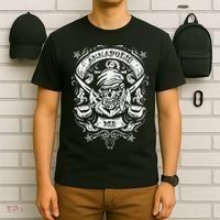 Annapolis Maryland Pirate Skull and Crossed Swords T-Shirt thumb 6