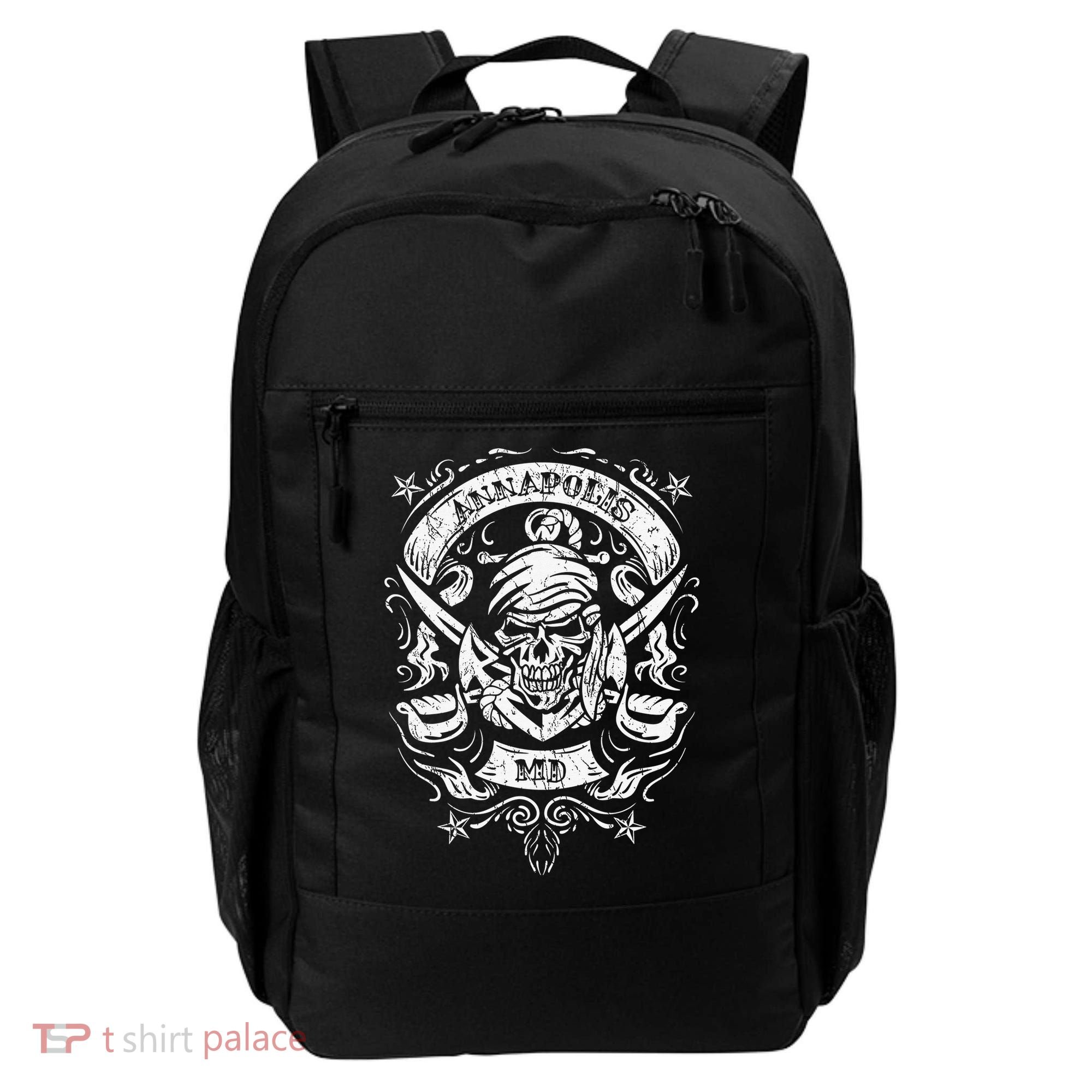 Annapolis Maryland Pirate Skull and Crossed Swords Backpack