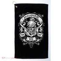 Annapolis Maryland Pirate Skull and Crossed Swords Golf Towel thumb 0